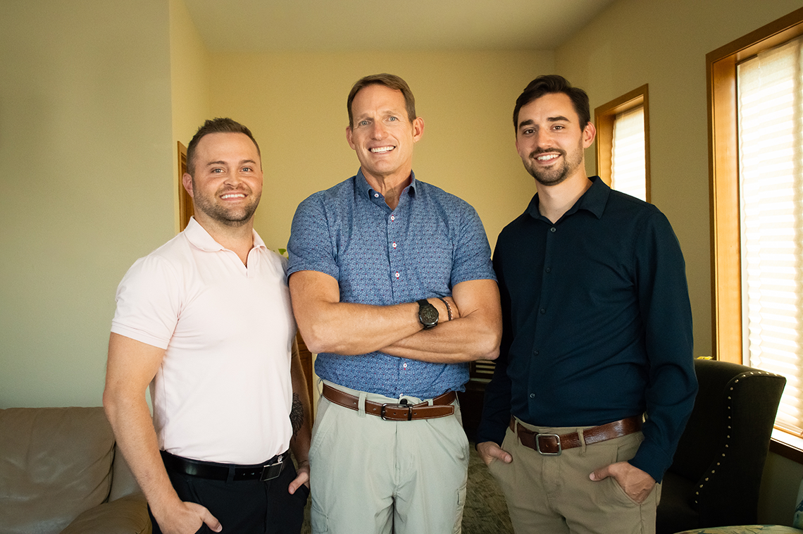 Our Dentists: Dr. Bowden, Dr. Jorgensen, Dr. Matthews.